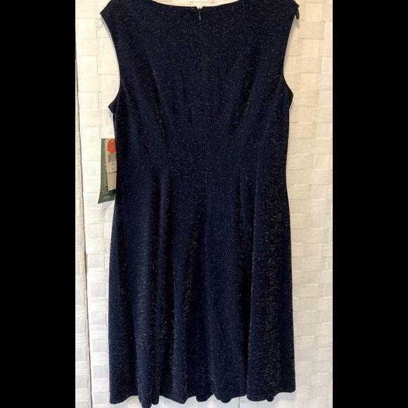 Scarlett Navy Rhinestone Cocktail Dress 10 NWT - Picture 5 of 9